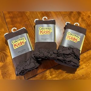 Girls Capri Tights - Set of 3 - 3-5yrs